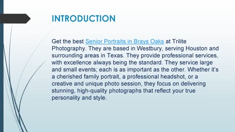Get the best Senior Portraits in Brays Oaks