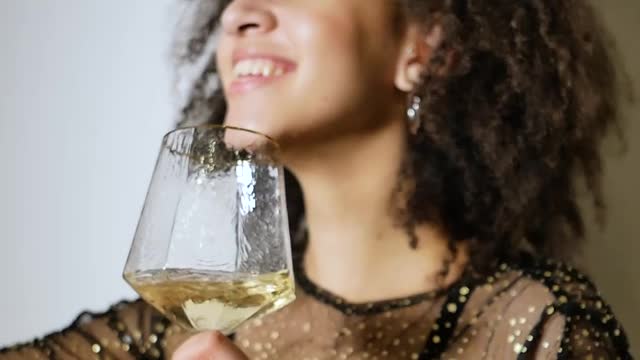 Young Woman Partying Taking Selfie