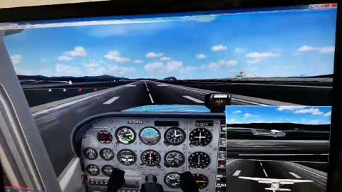 Flight Simulator Landing Practice