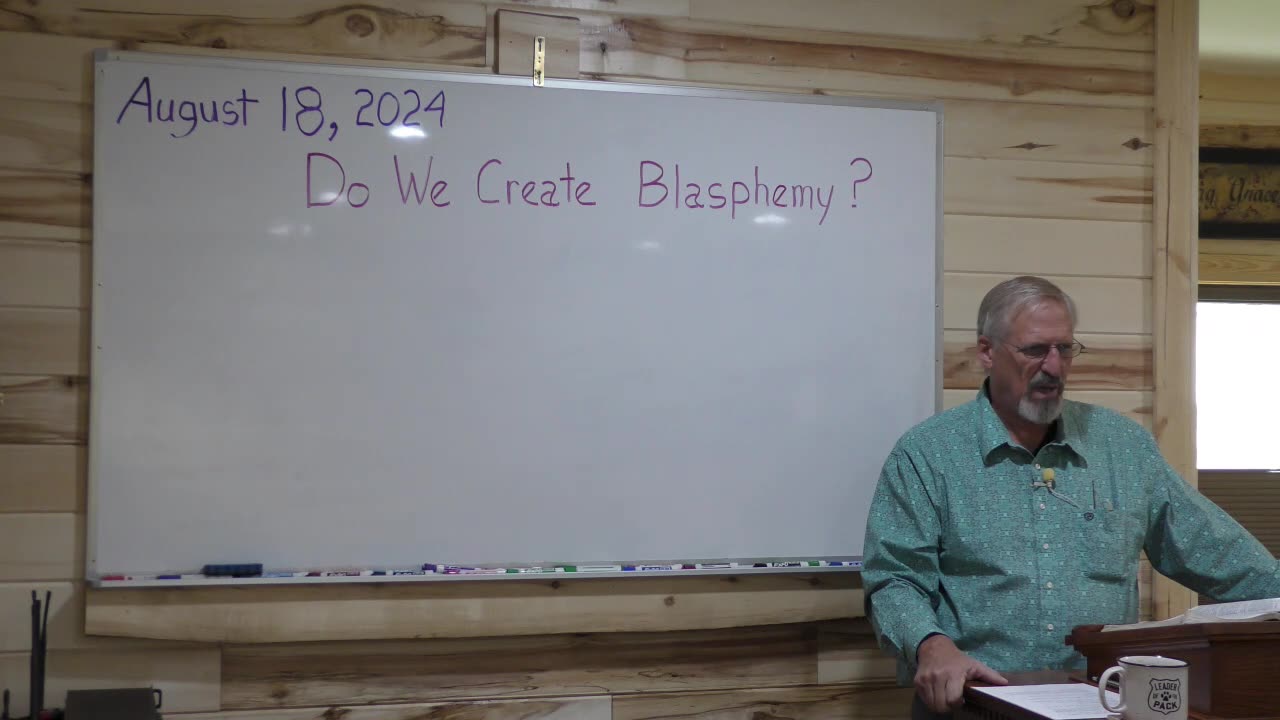 Do we create Blasphemy?