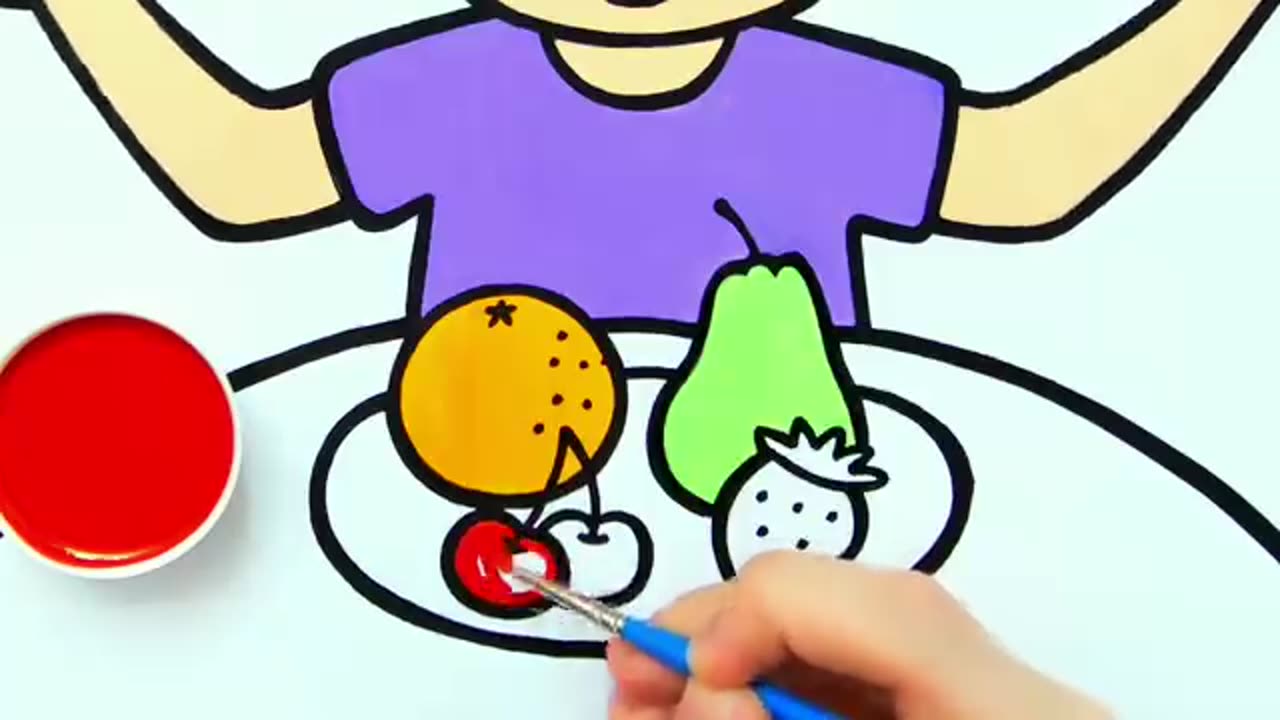 Drawing, Painting and Coloring Health Snack Picture