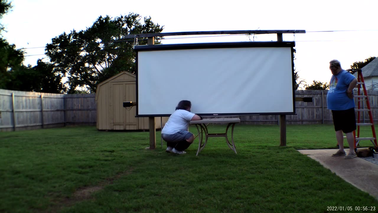 Setting Up The Theater Equipment