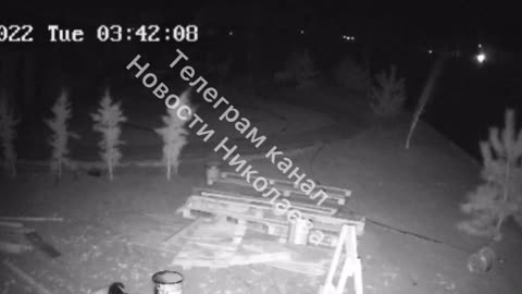 Footage of the night shelling of the positions of the Armed Forces of Ukraine in Nikolaev