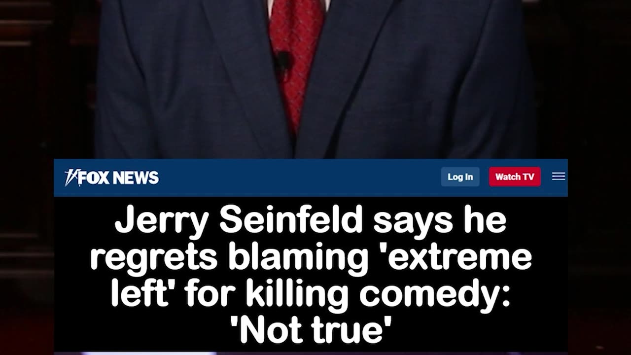 Jerry Seinfeld Says He Regrets Blaming 'Extreme Left' for Killing Comedy