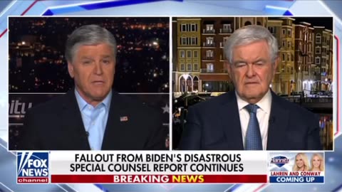 Sean Hannity - Newt Gingrich - Biden Special Counsel