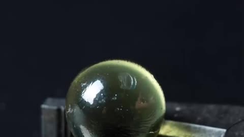 A magical phenomenon that occurs when glass beads are heated with flame