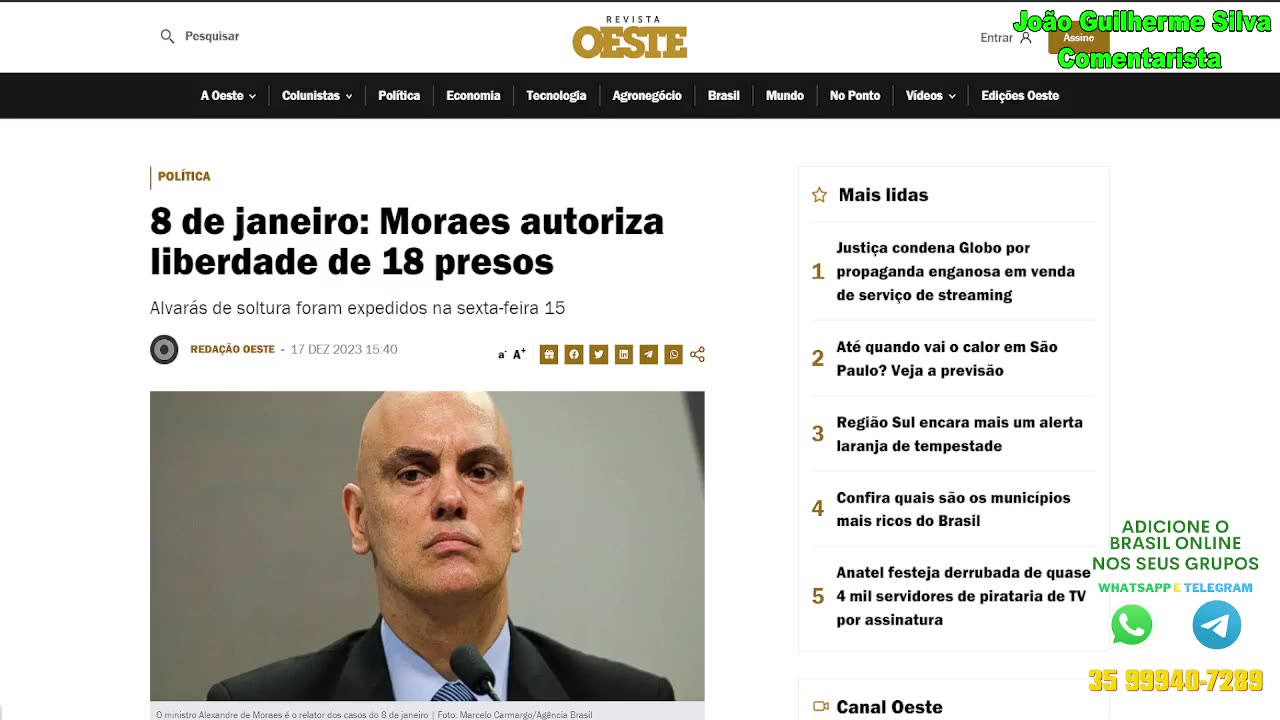 REVIRAVOLTA!! MORAES TOMA DECISÃO!! GRANDE NOTÍCIA!! ACABOU....