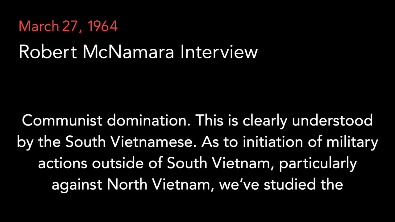 Mar. 27, 1964 | Interview with Defense Secretary Robert McNamara