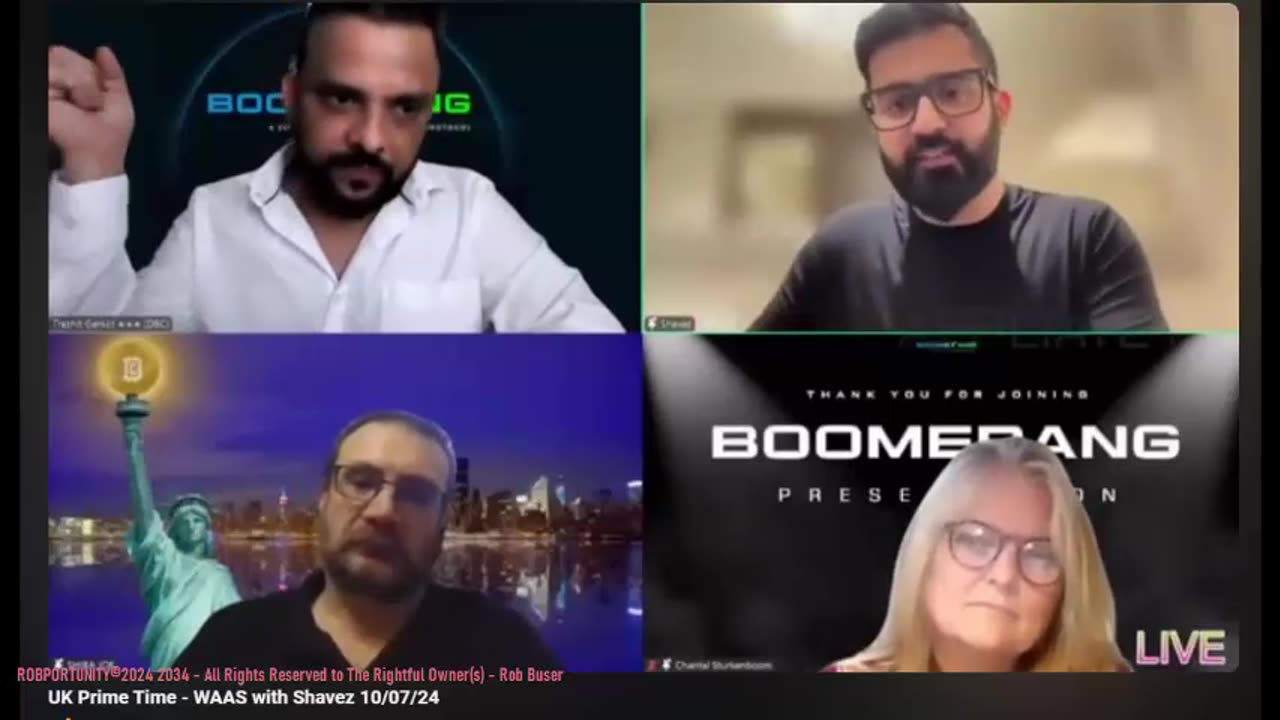 BOOMERANG (must see) CEO SHAVEZ BEST PITCH - AI BOT PROFITS - TOP TEAM ROB BUSER