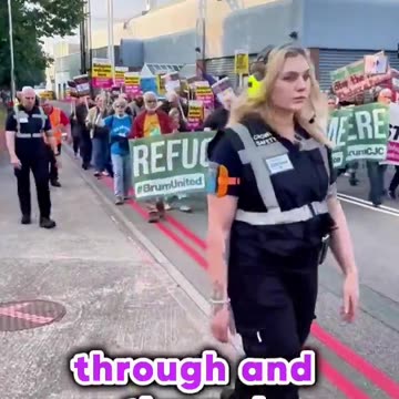 Same flags, same banners, same people, who's funding this?