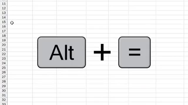 EXCEL automatic sum teaching