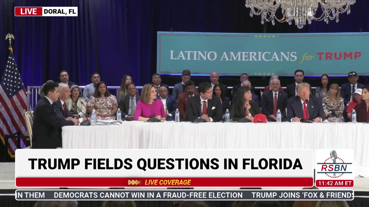 FULL SPEECH: President Trump Speaks at a Latino Roundtable in Doral, FL - 10/22/24