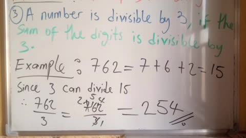 Mathematics Rules of Divisibility.