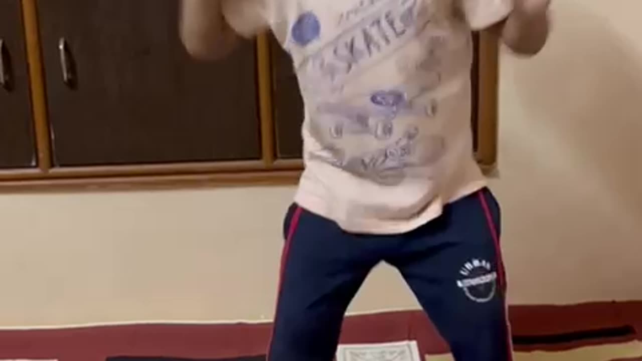 Kid dancing