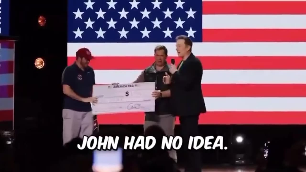 Elon Musk awards $1M to a random person at his town hall event