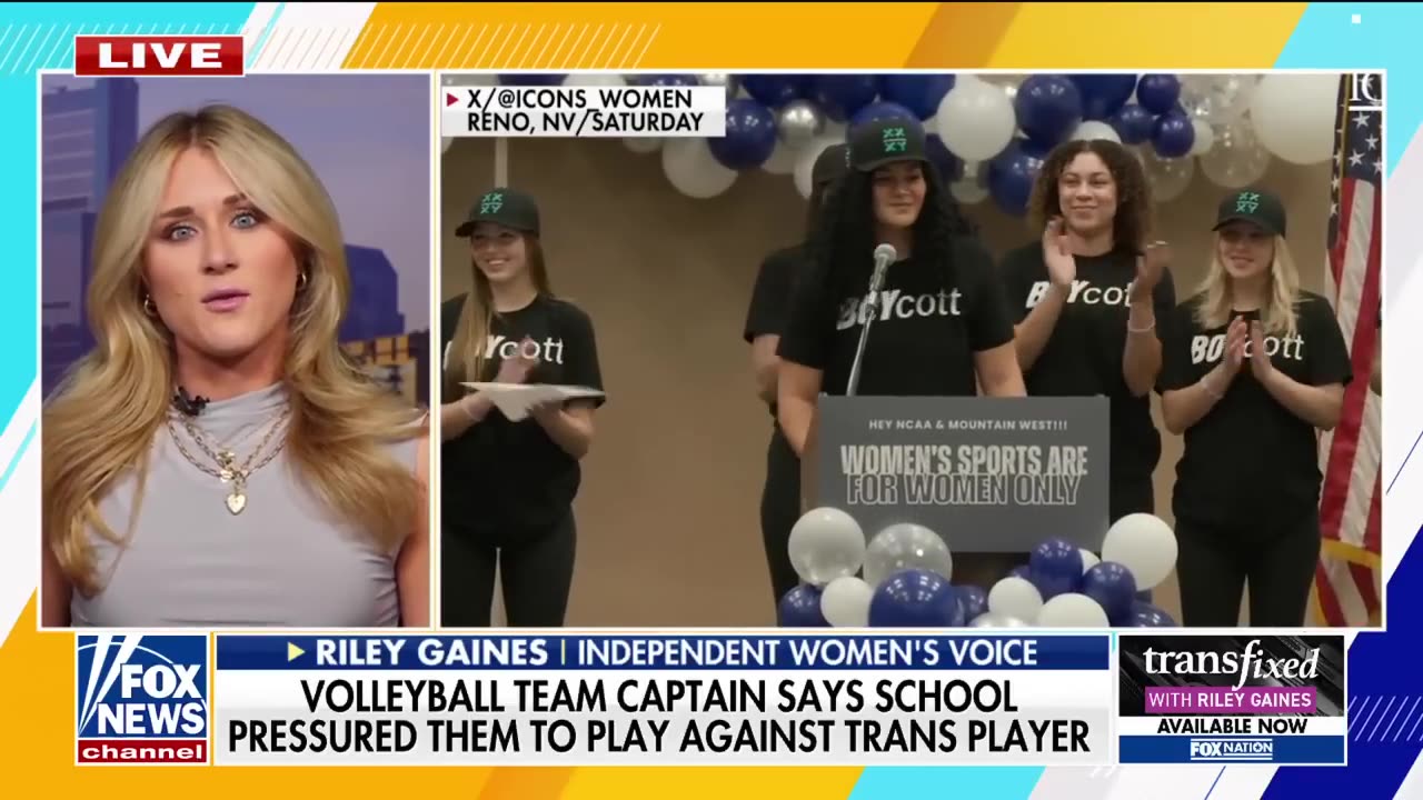 Riley Gaines shreds Nevada for trying to ‘muzzle’ volleyball players over trans player