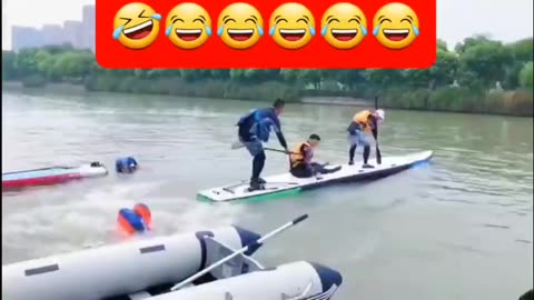 The reaction that people get as a result of their actions, funny clips clip No.5