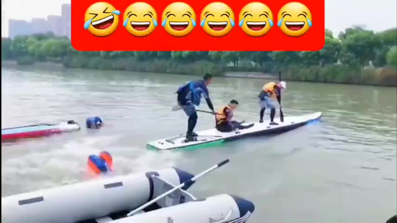 The reaction that people get as a result of their actions, funny clips clip No.5