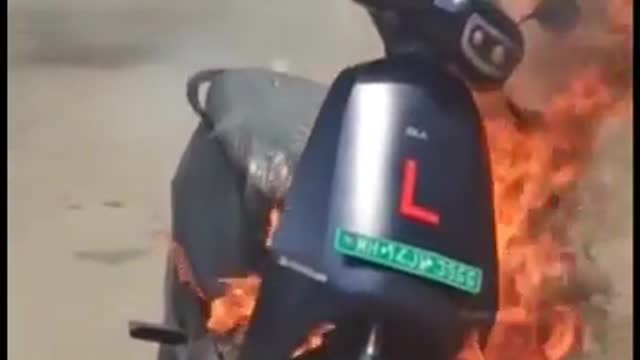 OLA Electric scooter Fire