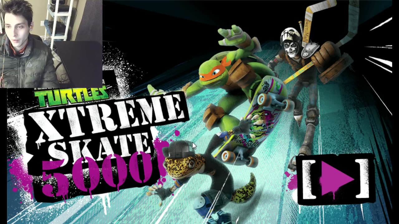 Failed Attempt #117 To Complete The Extreme Race Mode In Nickelodeon TMNT Extreme Skate 5000