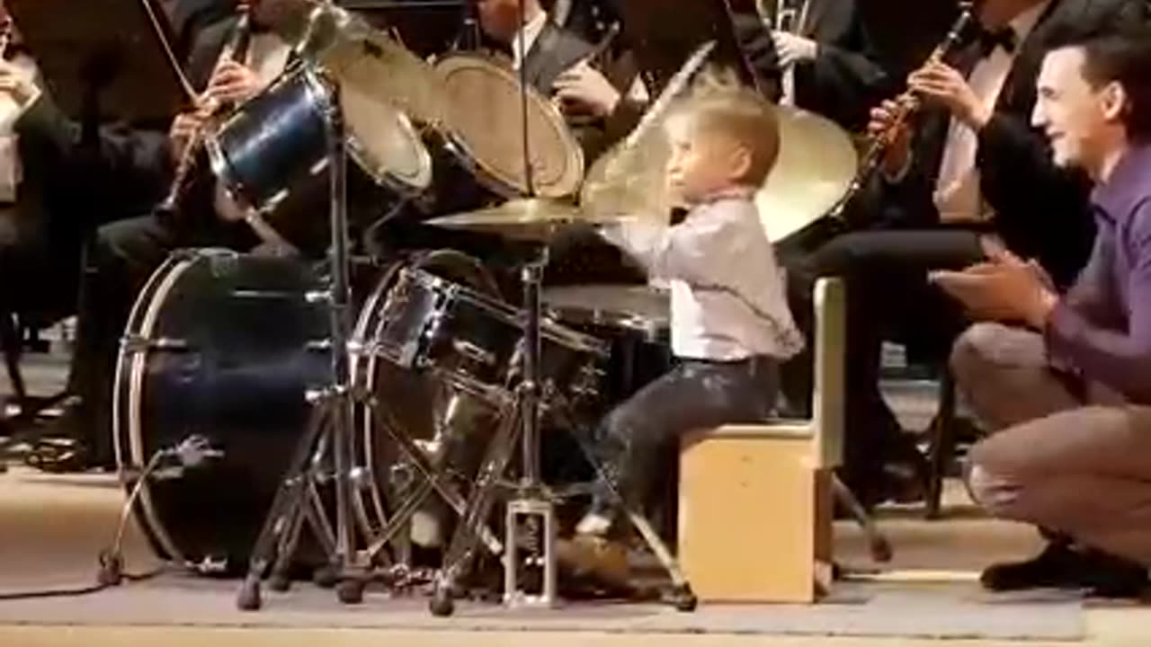 3-Year-Old Leads Orchestra & He's Awesome!