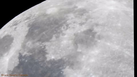 CLOSE UP of the MOON with A Real High Powered Scope..Not Toys...enough Hiding