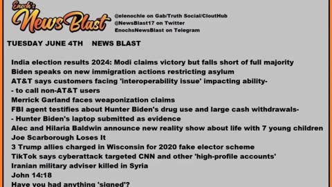 Enoch's News Blast