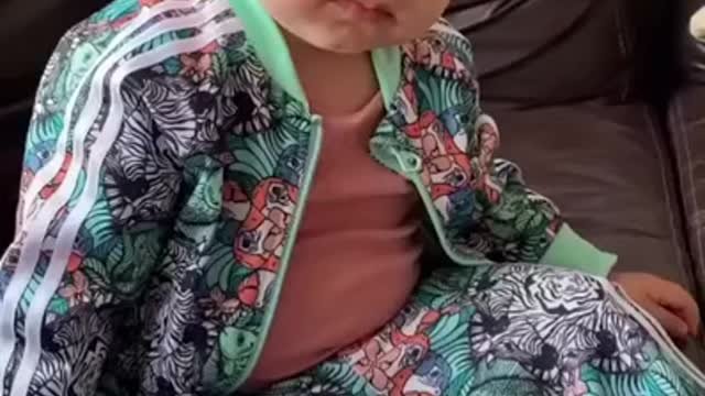 2 year old child with perfect diction. 😂❤