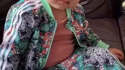 2 year old child with perfect diction. 😂❤