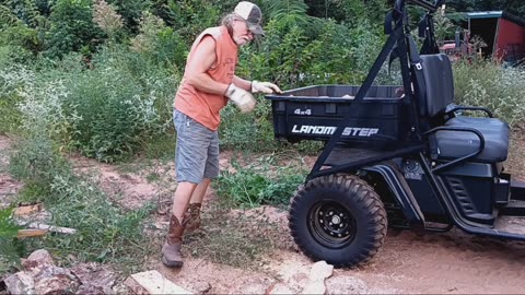 Sawmill slabs into firewood.