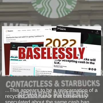Fact Check: Starbucks Is NOT Going Cashless In UK On October 1, 2024