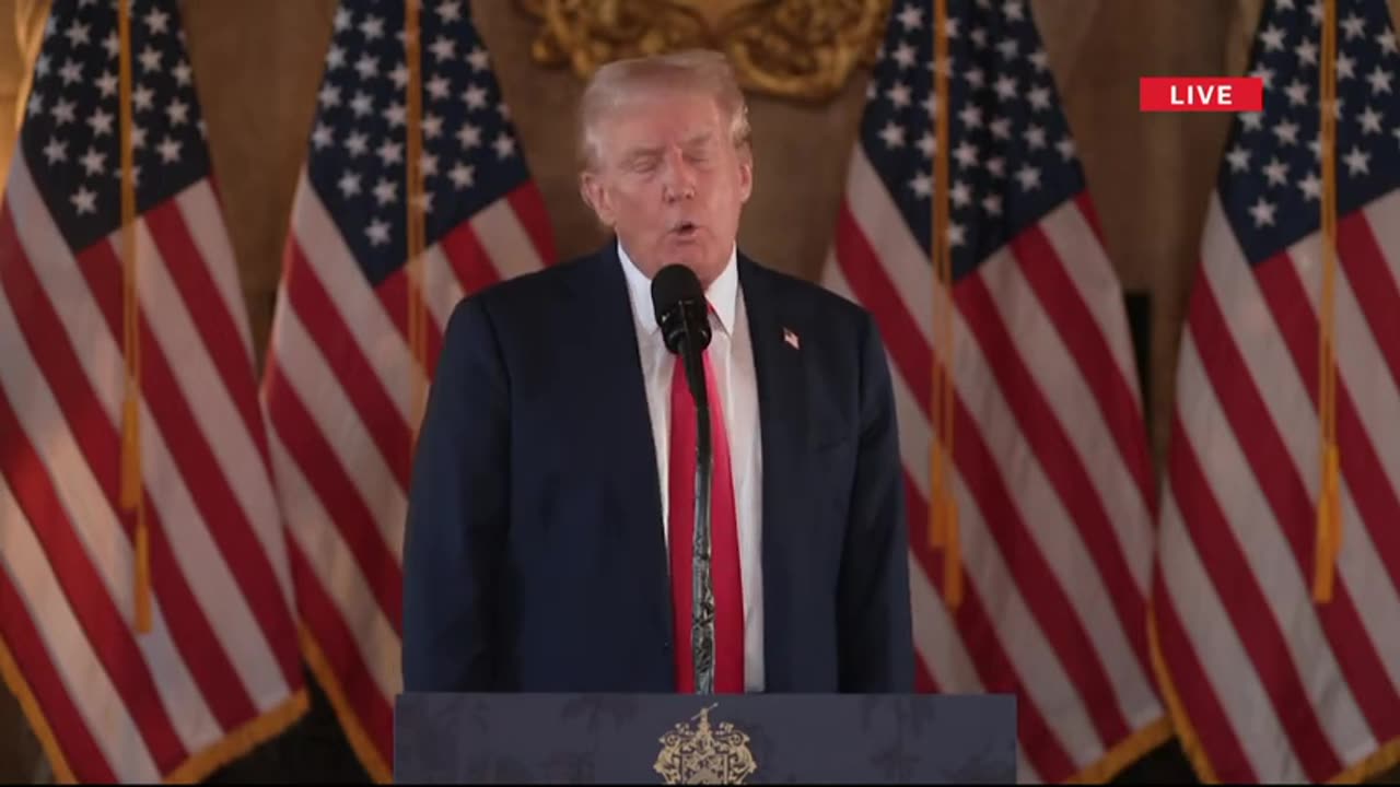 Trump's first press conference since Harris picked Walz