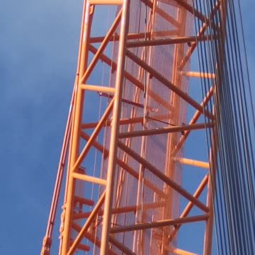 Lovely summer day in Scotland September 2024 building a Liebherr lg1750 Crane