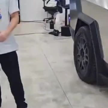 ADIN ROSS Dents CYBERTRUCK! #Adin Ross #streamer #fyp #viral #cybertruck