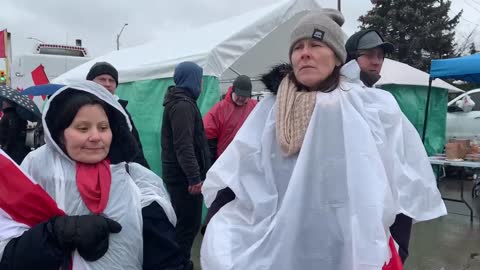 Freedom Convoy 2022 Ambassador Bridge