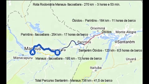 Rio Amazonas entre Santarém e Manaus - Amazônia