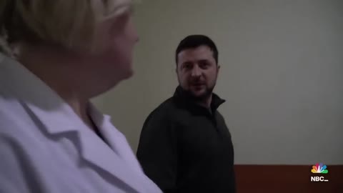 President Zelenskyy Visits Wounded Ukrainians In Hospital