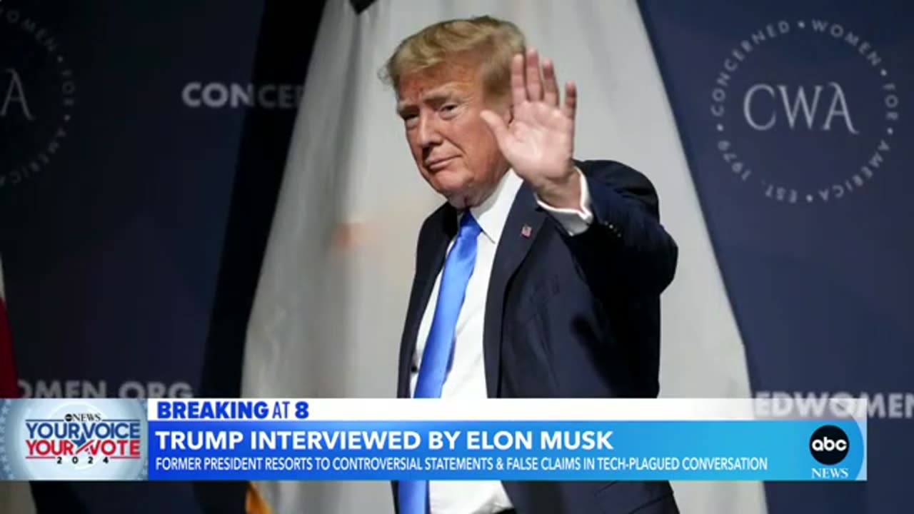 Trump interview with Elon Musk hampered by tech issues