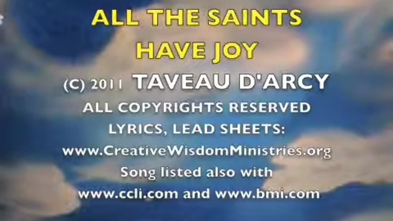 My Music All of the Saints Have Joy