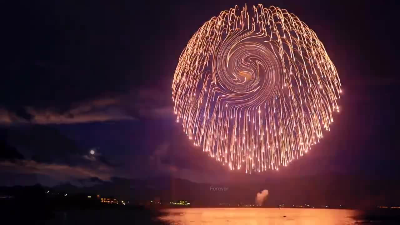 Fireworks in a Van Gogh painting