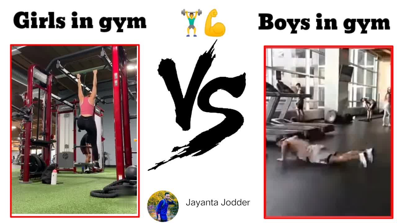 girls vs boys in gym