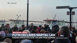 Putin declares martial law in occupied territories