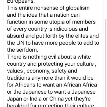 White people and white countries are good