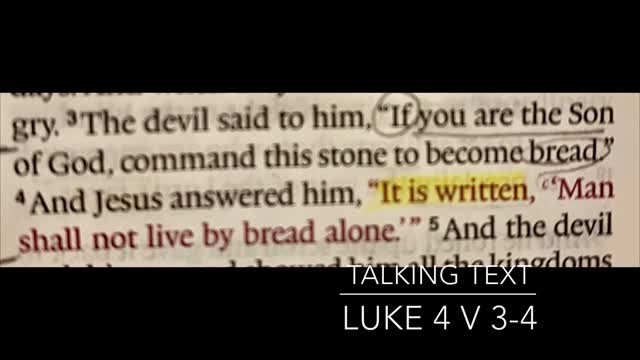 Luke 4v3-4 Exposition and application