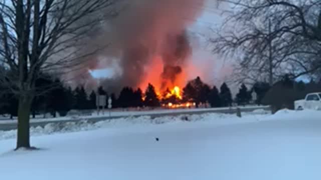 Dairy farm fire