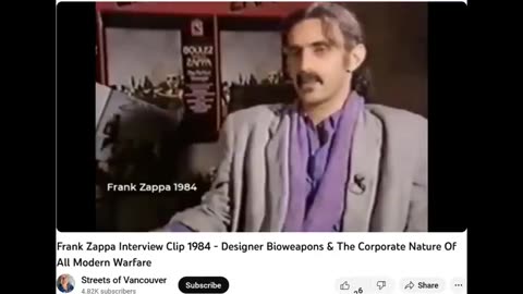 In 1984 FRANK ZAPPA told exactly what was happening and was going to happen to us today