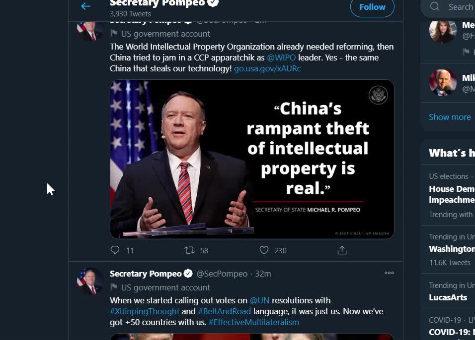 Pompeo COUNTDOWN Trolling Trolls