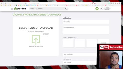 How to create a Rumble account and upload videos to a channel like YouTube