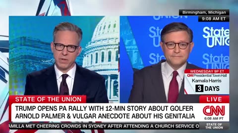 Speaker Mike Johnson Defends Trump’s Vulgar Story Amid Heated CNN Interview