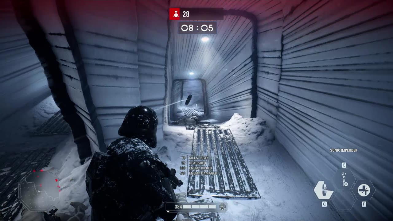 SWBF2: Arcade Onslaught Death Trooper Hoth Gameplay